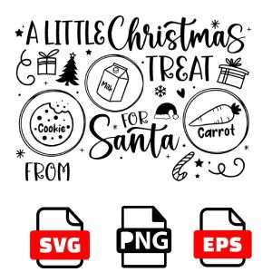 a litle christmas treats svg